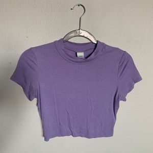 lavender/purple pacsun crop top